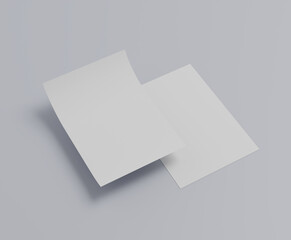 비어있는 A4 포스터 종이