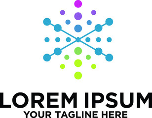 Letter X Blockchain Technology logo