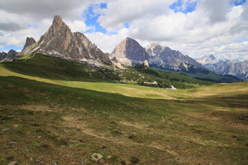Fototapeta premium The Dolomites with the Nuvolau and Averau mountains