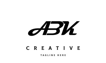 ABK creative three latter logo design	