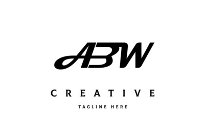 Obraz premium ABW creative three latter logo design 