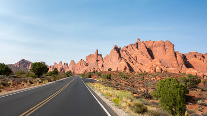 landscape on arches national park in the united states of america
