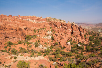 Obraz premium landscape on arches national park in the united states of america