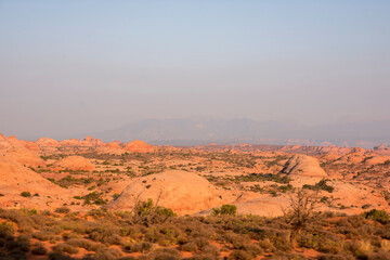 landscape on arches national park in the united states of america
