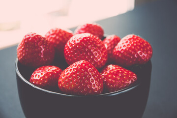 Strawberries in a bowl