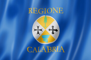 Calabria region flag, Italy