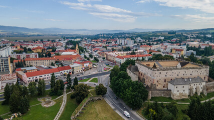Fototapeta na wymiar Aerial view of the city of Zvolen in Slovakia