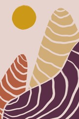 Design landscape, lines, unique style