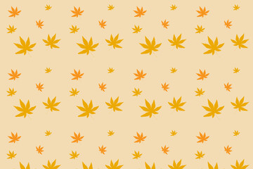 maple pattern  on isolated background 