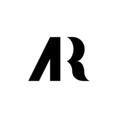 Modern creative monogram initials AR Logo Design