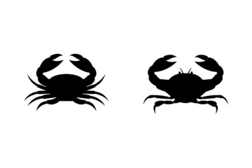 Seafood crab lobster logo template design vector illustration