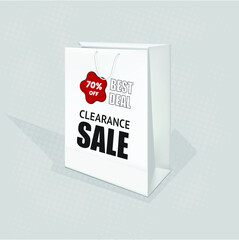 Big sale and special offer social media poster, Clearance sale poster
