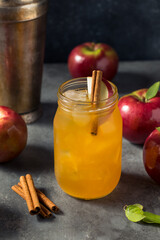 Cold Refreshing Apple Cider Cocktail