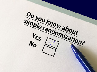 Fototapeta premium Questionnaire