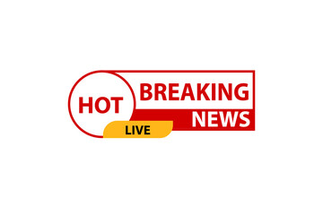 breaking news vector icon illustration, logo design