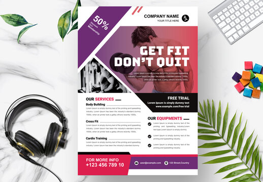 Fitness Flyer Layout