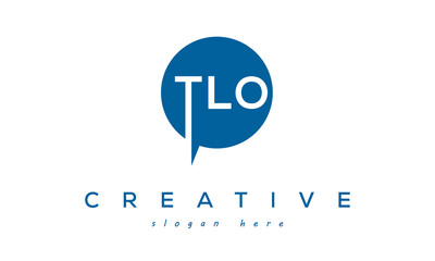 Creative Initial TLO Circle Letter Logo Design Vector
