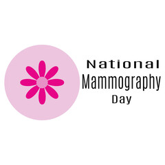 National Mammography Day, idea for a poster, banner, flyer or postcard on a medical theme