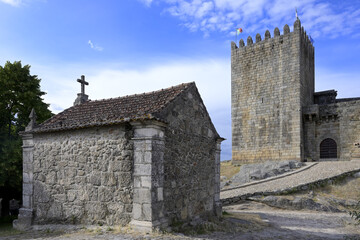 Belmonte Castle and Calvario Chapel, Historic village around the Serra da Estrela, Castelo Branco district, Beira, Portugal