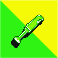 Beater Green and yellow modern 3d vector icon logo