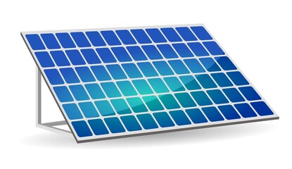 Clean alternative energy from renewable solar and wind sources. Solar panels.