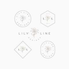 Lily Line - obrazy, fototapety, plakaty