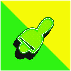 Bell Green and yellow modern 3d vector icon logo