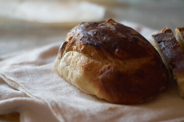 Homemade baked bread