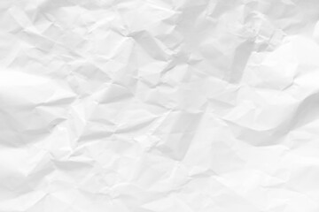 Obraz premium White crumpled paper texture background.