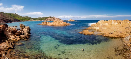 Fotobehang Cala Pregonda, Menorca Eiland, Spanje Cala Son Mercaduret, Menorca, Balearen, Spanje