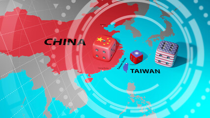 Conflict between China and Taiwan. China–Taiwan relations. China versus Taiwan. 
