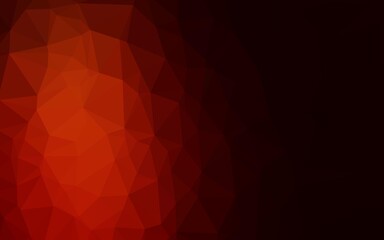 Dark Red vector polygon abstract layout.