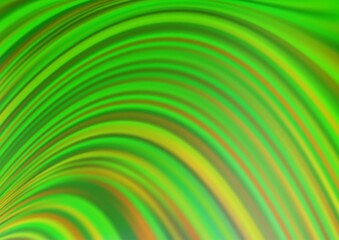Light Green vector background with abstract lines.