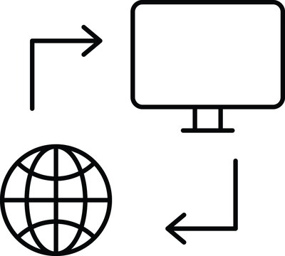 Network connection Isolated Vector icon which can easily modify or edit