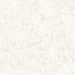 Greige plain seamless linen wash texture. Neutral tone minimal fabric effect background. Natural woven cloth for beach wedding. Coastal cottage style design material. High quality raster jpg swatch.