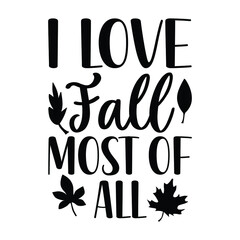 I love fall most of all