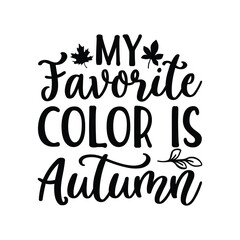 my favorite color is autumn