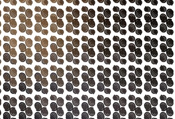 Light Black vector pattern with curved circles.