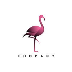 Beauty Flamingo Logo vector for your company or business