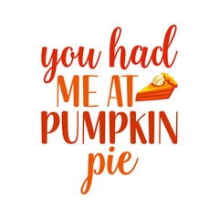 You had me at pumpkin pie