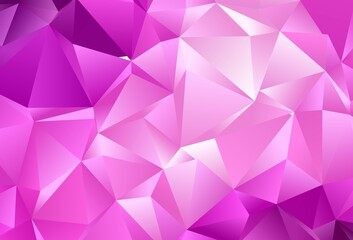 Light Purple vector low poly cover.