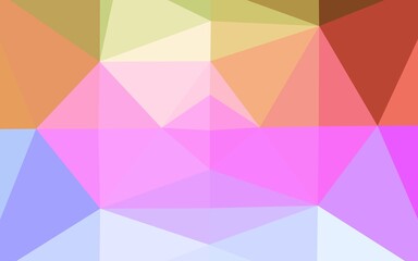 Light Multicolor, Rainbow vector low poly layout.
