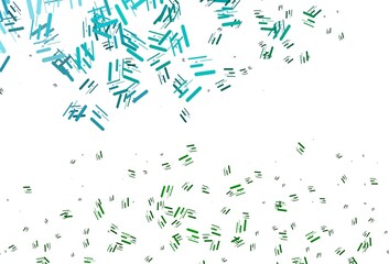 Light Blue, Green vector template with repeated sticks.