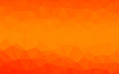 Light Orange vector polygonal pattern.