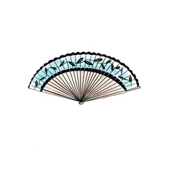 Vector illustration of a fan in blue color