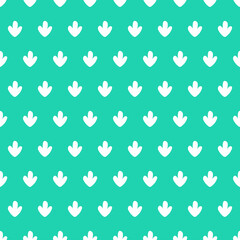 Blue seamless pattern with white cactus.
