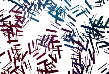 Dark purple vector texture with colorful lines.