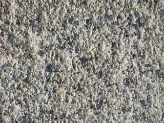 texture of stone. Decorative plaster of gray color on the facade of the building