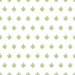 White seamless pattern with green cactus.