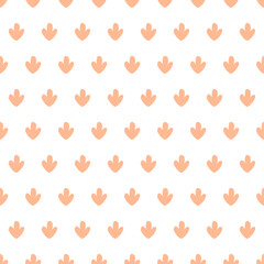 White seamless pattern with pink cactus.